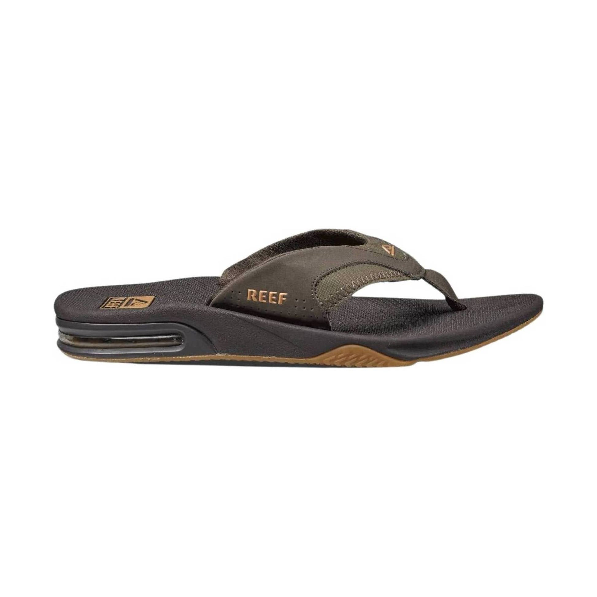 Reef Men's Fanning Flip Flop - Brown/Gum by Lenny's Shoe & Apparel