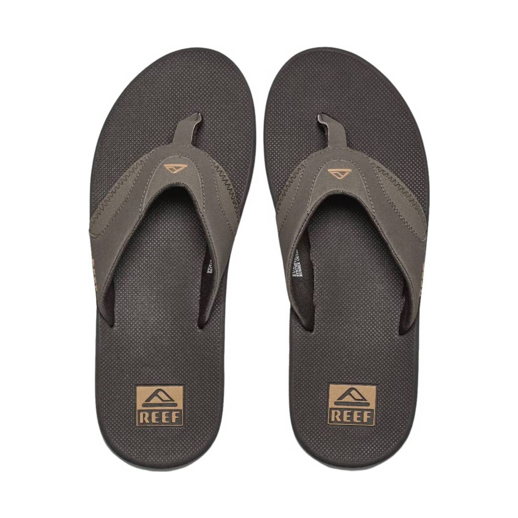 Reef Men's Fanning Flip Flop - Brown/Gum by Lenny's Shoe & Apparel