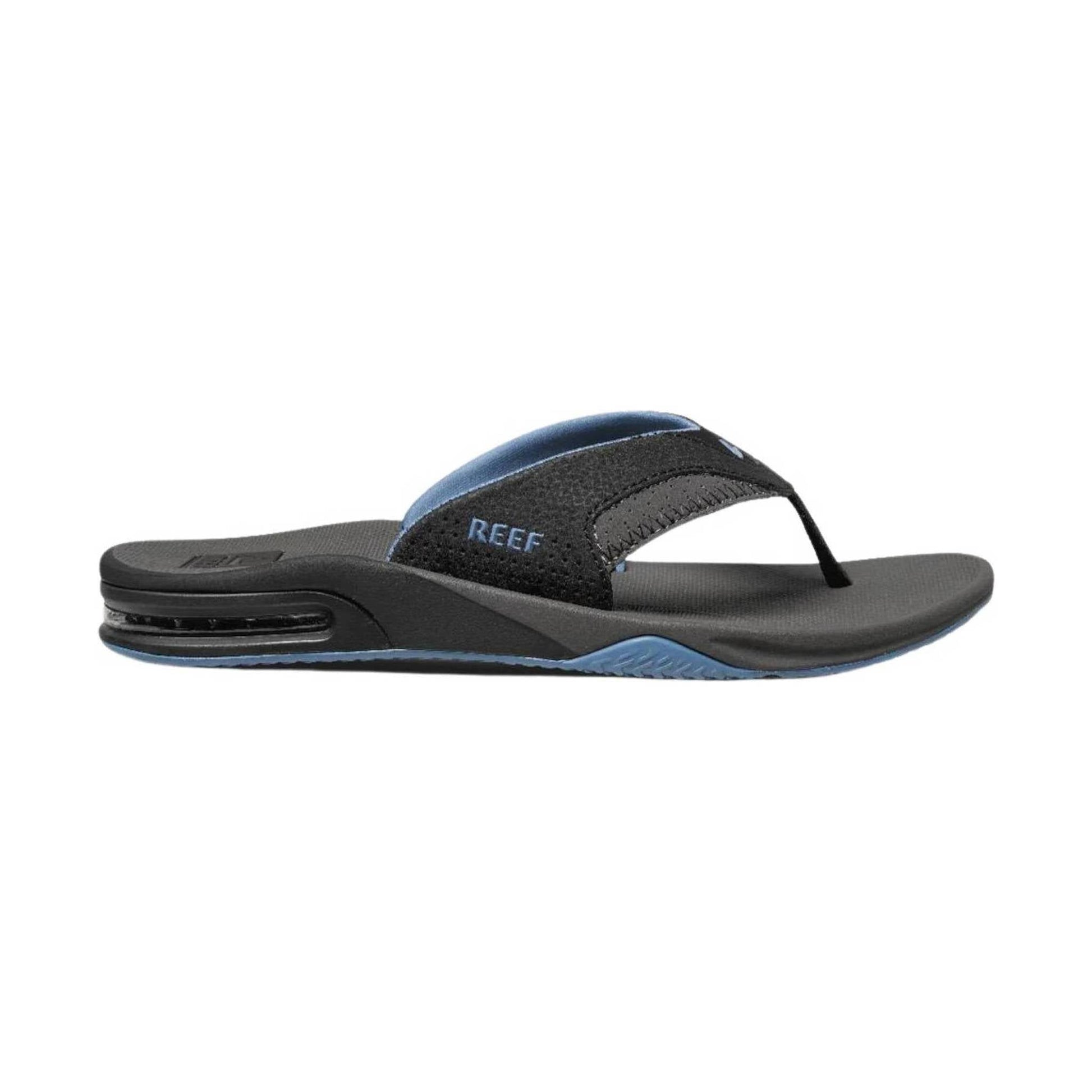 Reef Men's Fanning Flip Flop - Grey/Light Blue by Lenny's Shoe & Apparel