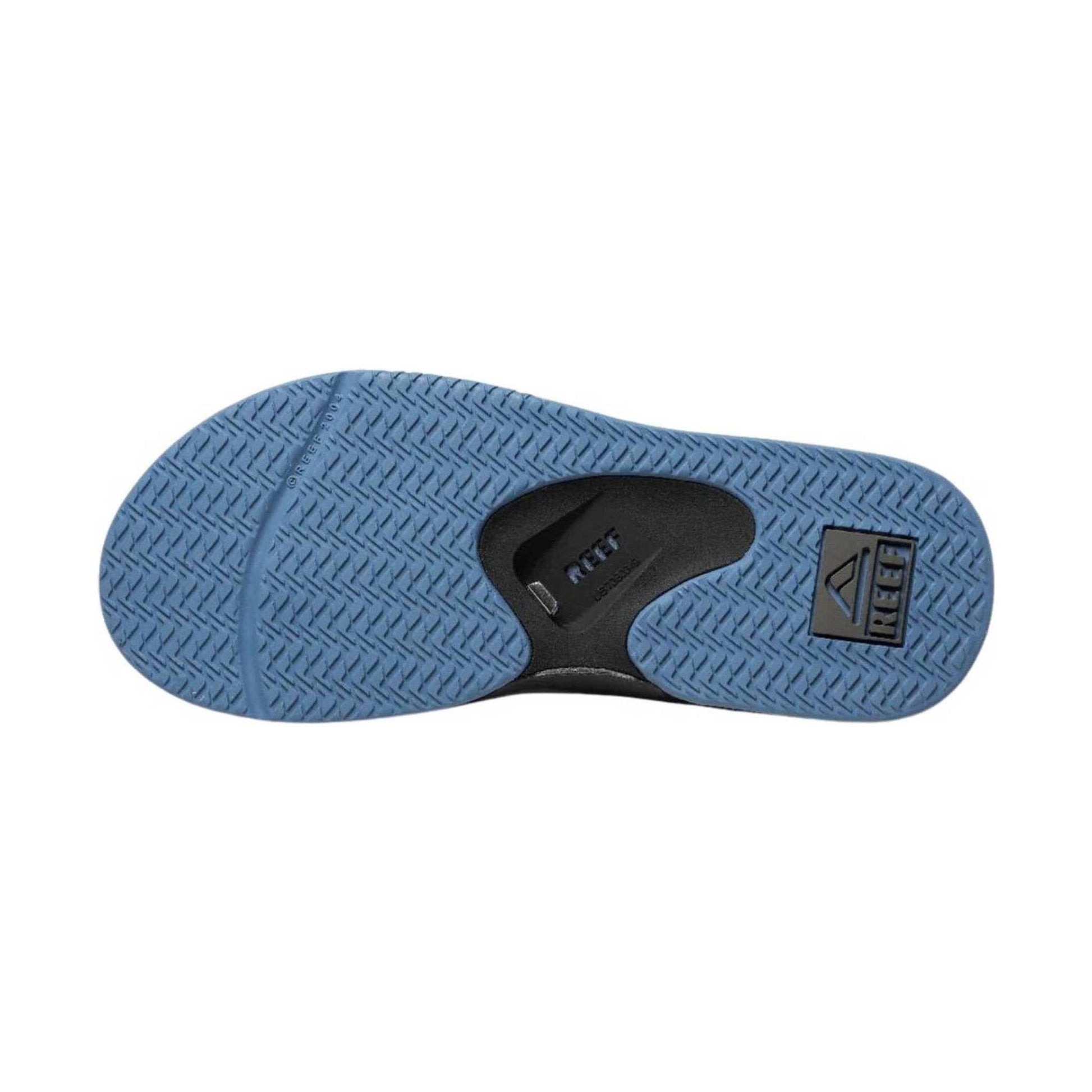 Reef Men's Fanning Flip Flop - Grey/Light Blue by Lenny's Shoe & Apparel