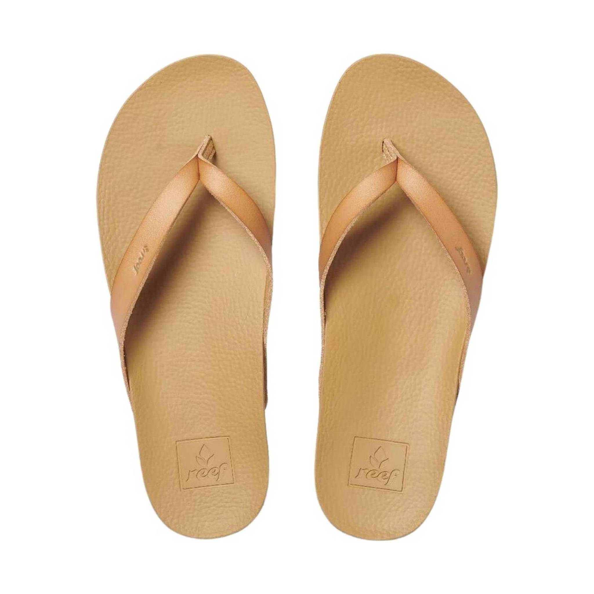 Reef Women's Cushion Court Flip Flop - Natural by Lenny's Shoe & Apparel