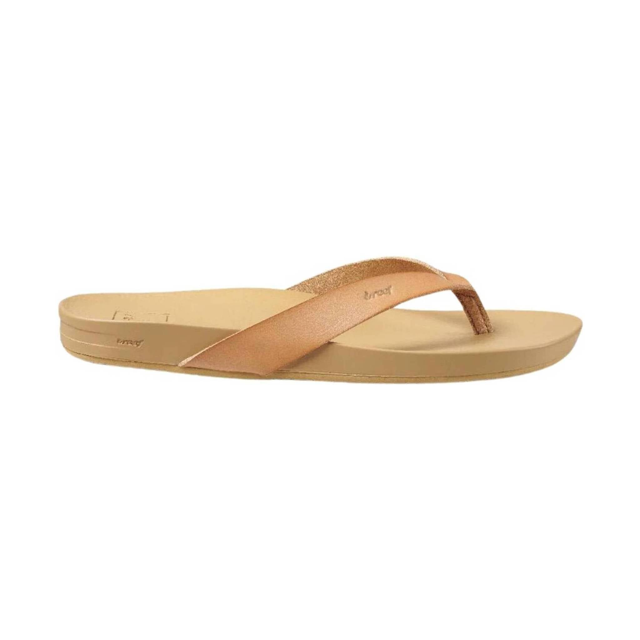 Reef Women's Cushion Court Flip Flop - Natural by Lenny's Shoe & Apparel