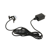 Black USB Cord & Power Adapter with White LED Bulb