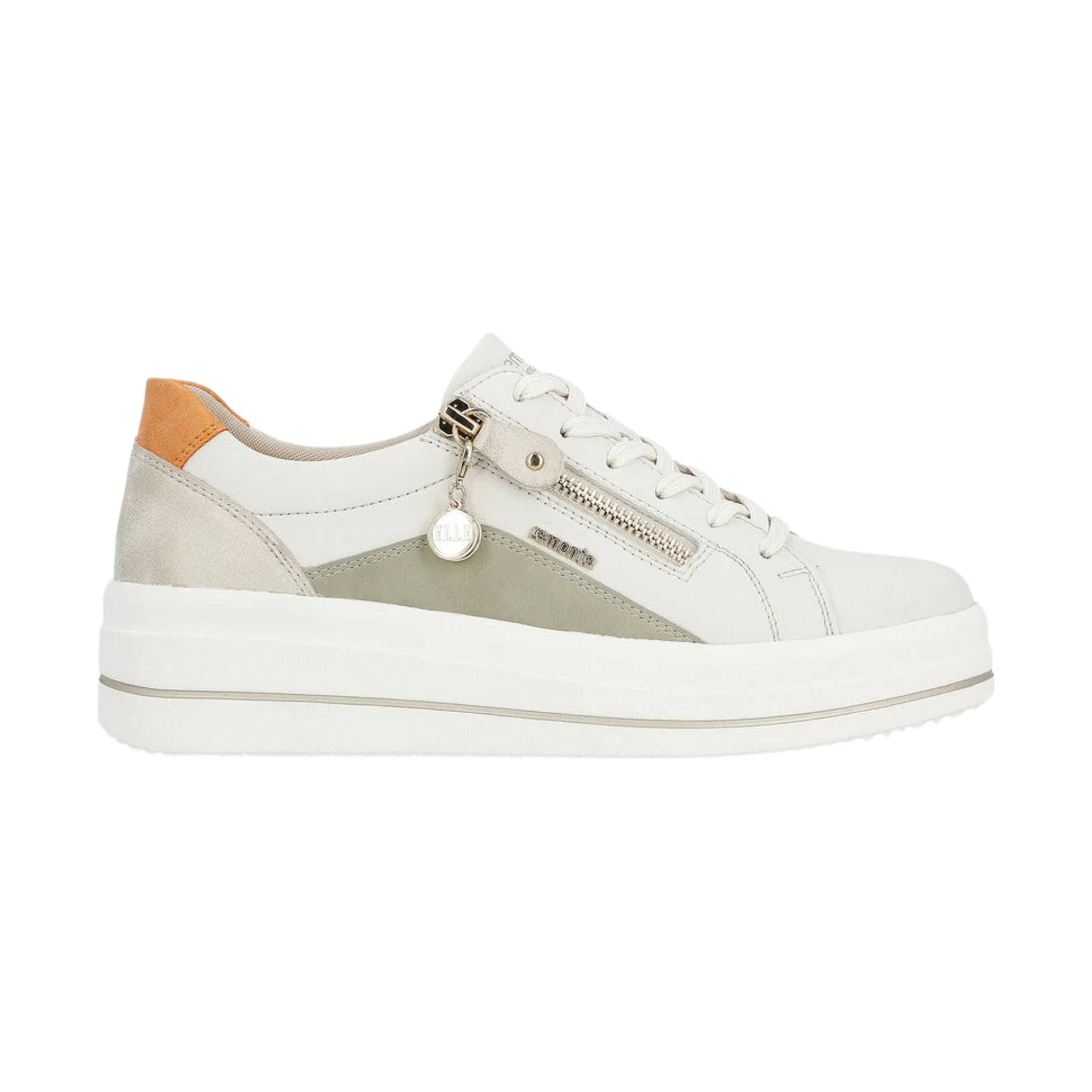 Remonte Women's Julika 01 Shoes - Off White/Salbei/Muschel/Orange by Lenny's Shoe & Apparel