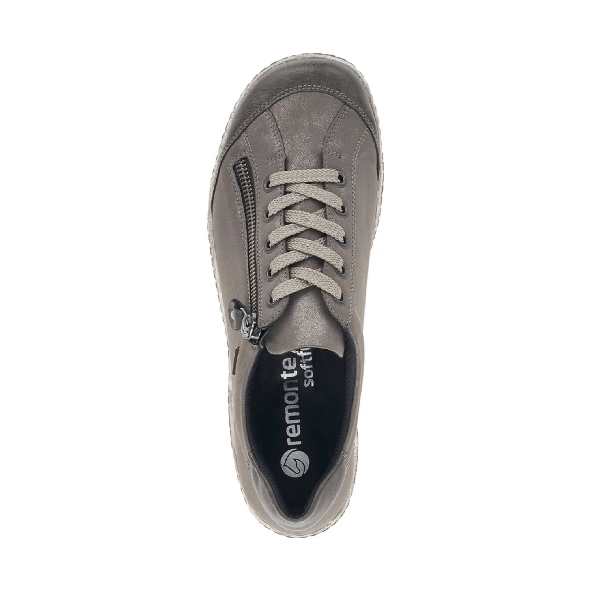Remonte Women's LIV Low Casual Shoes - Grey by Lenny's Shoe & Apparel