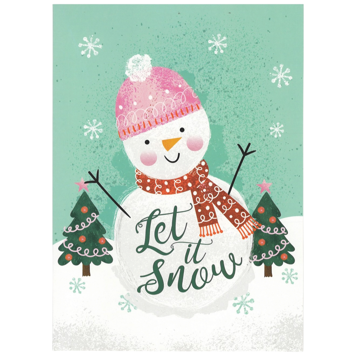 Candy Shoppe Christmas Card Set - Let It Snow Snowman