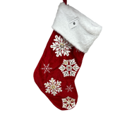 Red Snowflake Stocking
