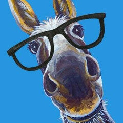 Tin Sign - Donkey w/ Glasses by Homeportonline