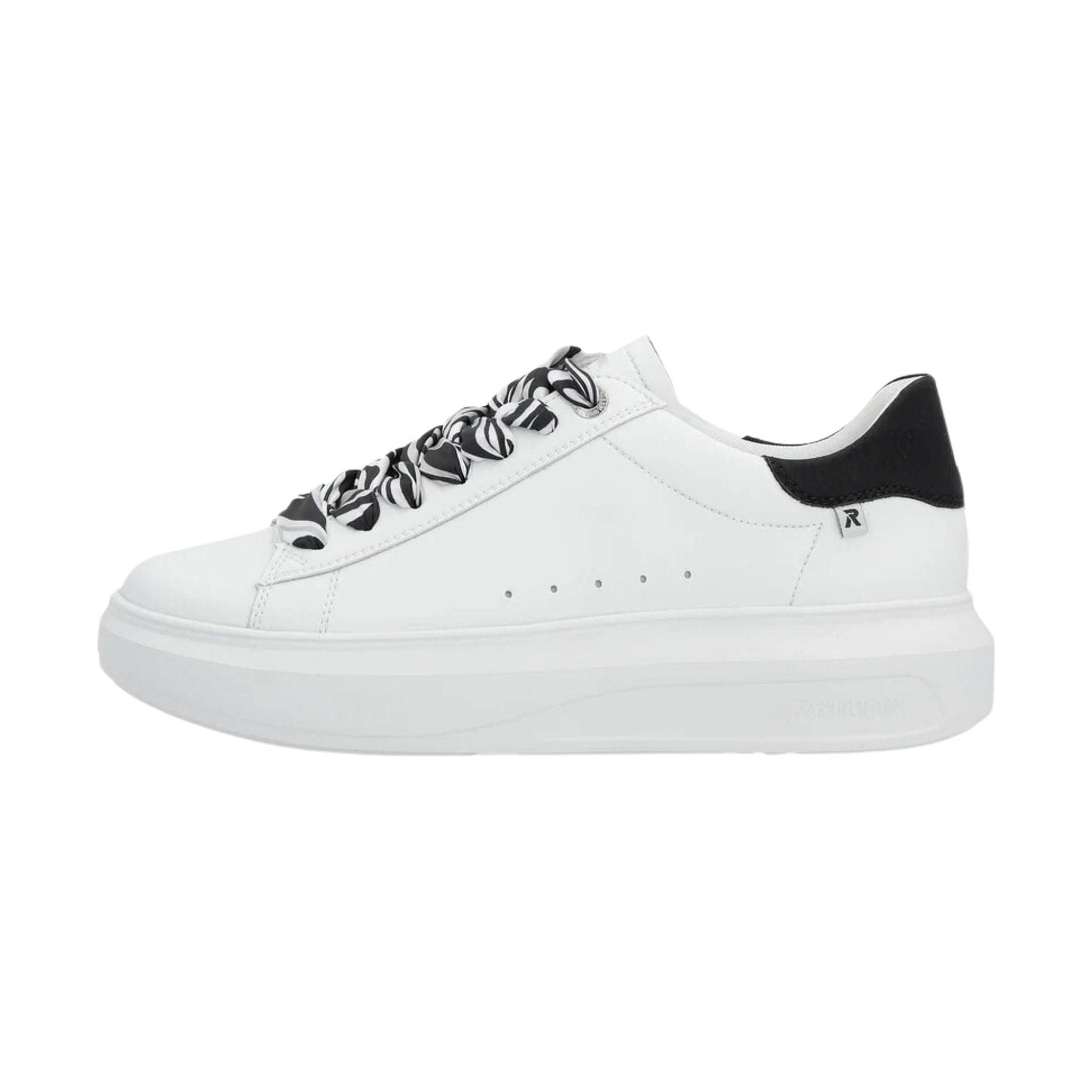 Rieker Women's Adelia Shoes - Weiss/Schwarz by Lenny's Shoe & Apparel