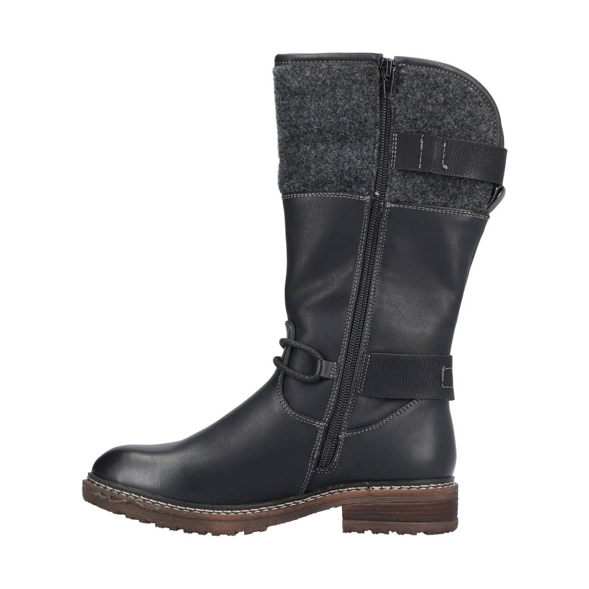 Rieker Women's Dominka Boots - Black by Lenny's Shoe & Apparel
