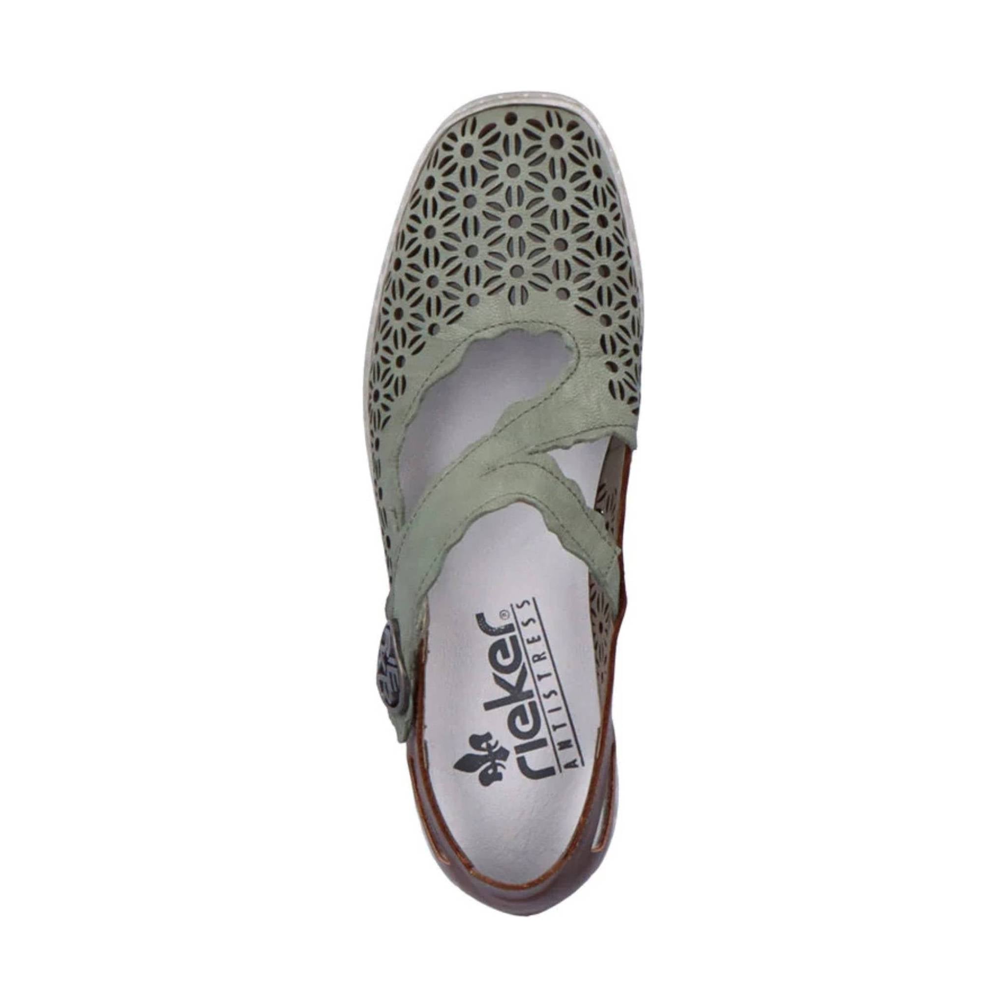 Rieker Women's Doris Sandal - Green by Lenny's Shoe & Apparel