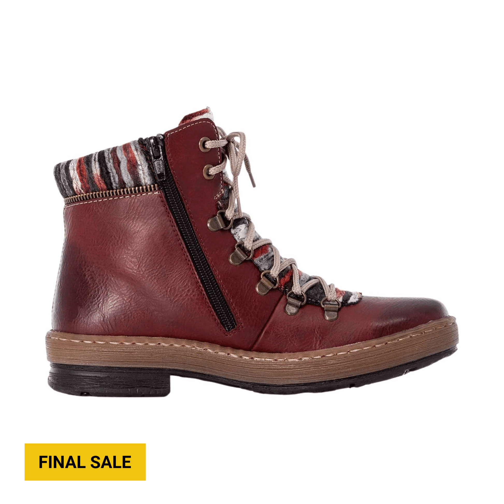 Rieker Women's Felicitas Boots - Wine by Lenny's Shoe & Apparel