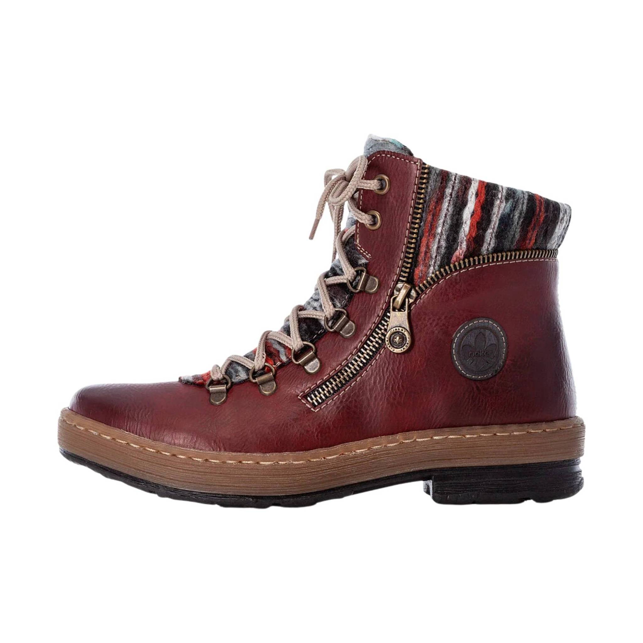 Rieker Women's Felicitas Boots - Wine by Lenny's Shoe & Apparel