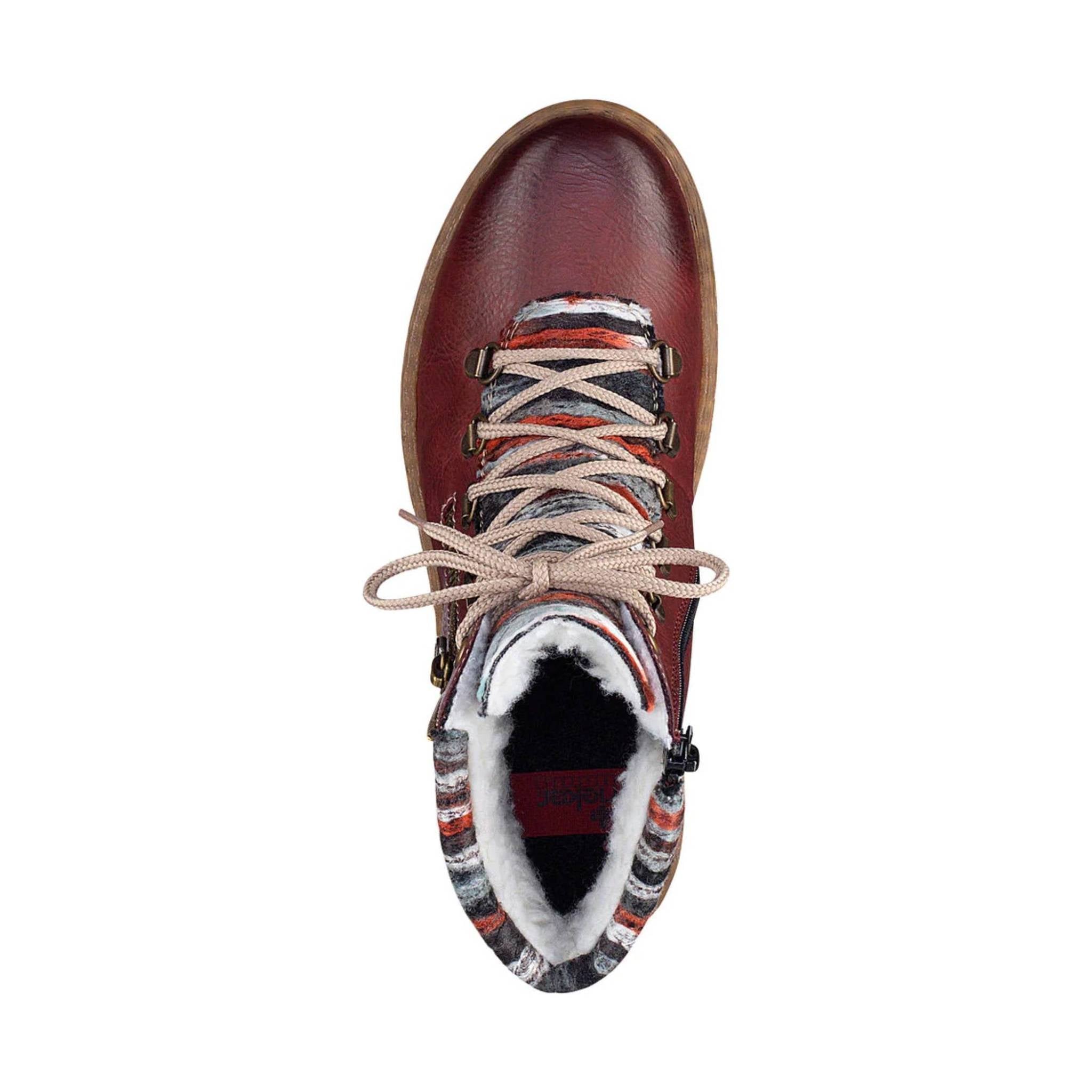 Rieker Women's Felicitas Boots - Wine by Lenny's Shoe & Apparel