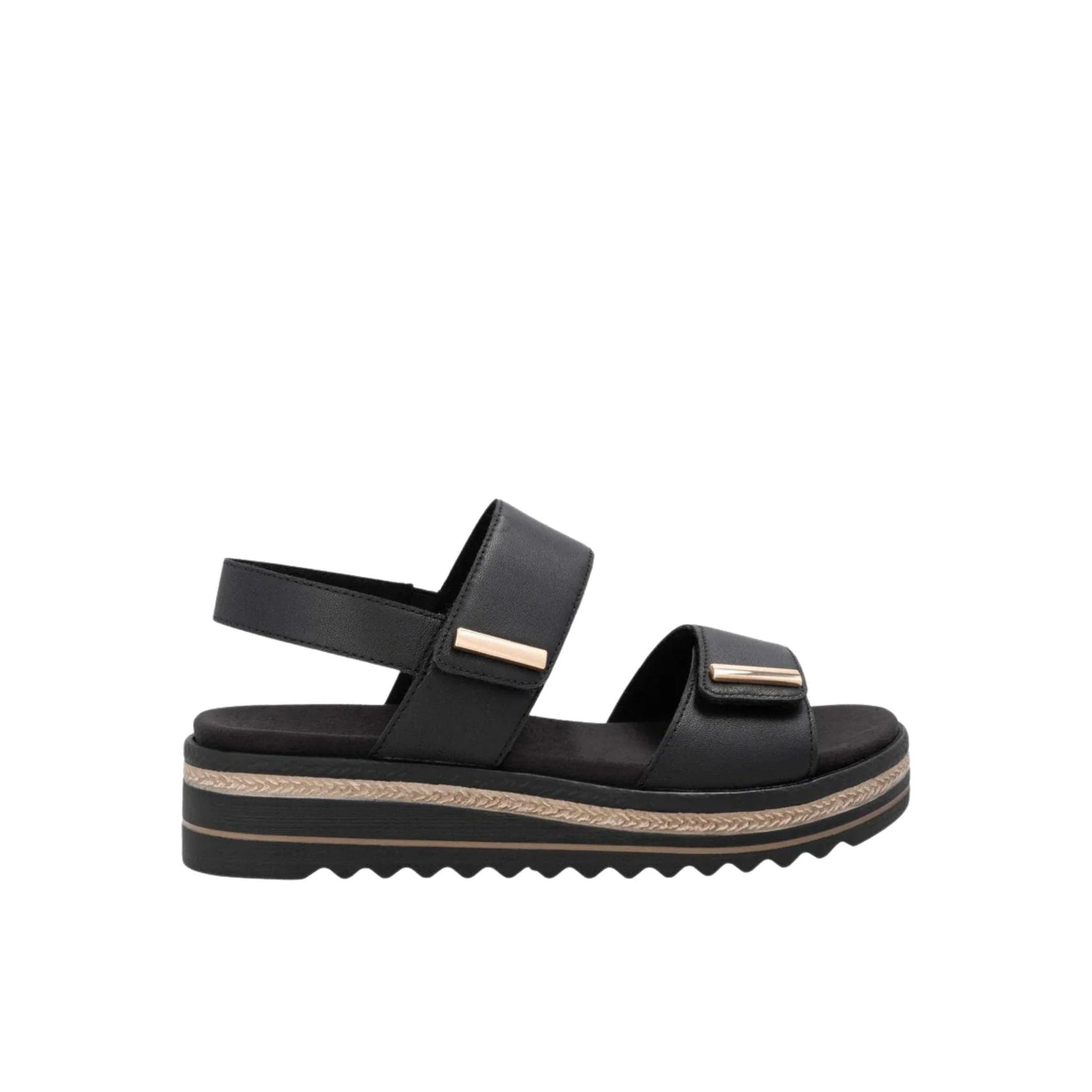 Rieker Women's Jocelyn Sandals - Black by Lenny's Shoe & Apparel