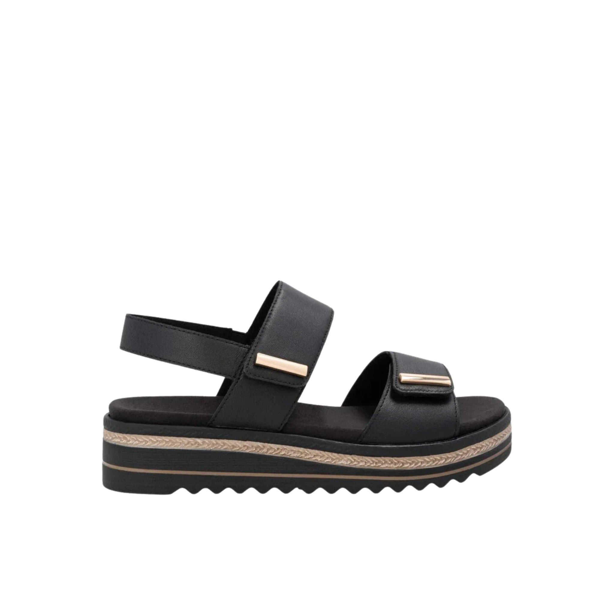 Rieker Women's Jocelyn Sandals - Black by Lenny's Shoe & Apparel