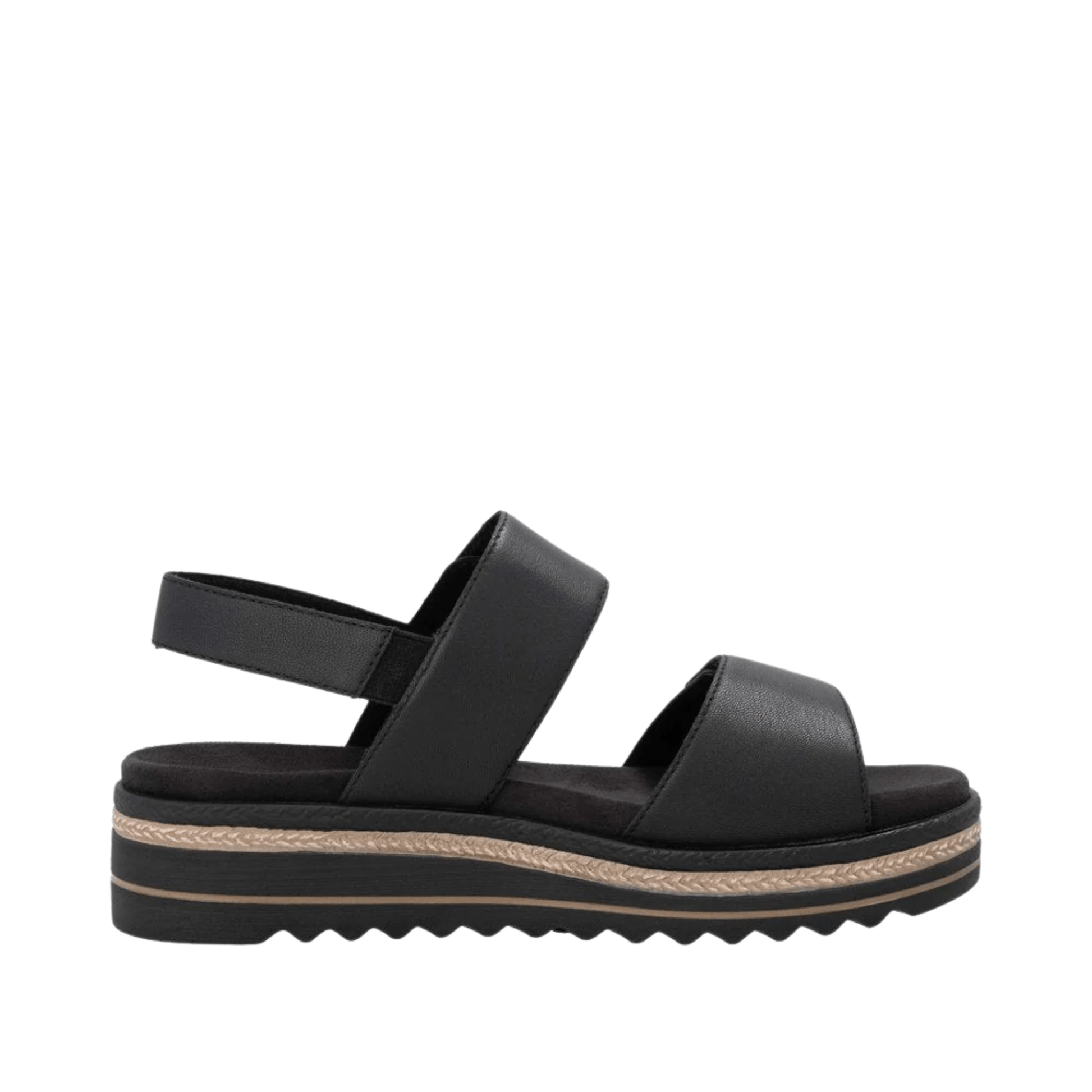 Rieker Women's Jocelyn Sandals - Black by Lenny's Shoe & Apparel
