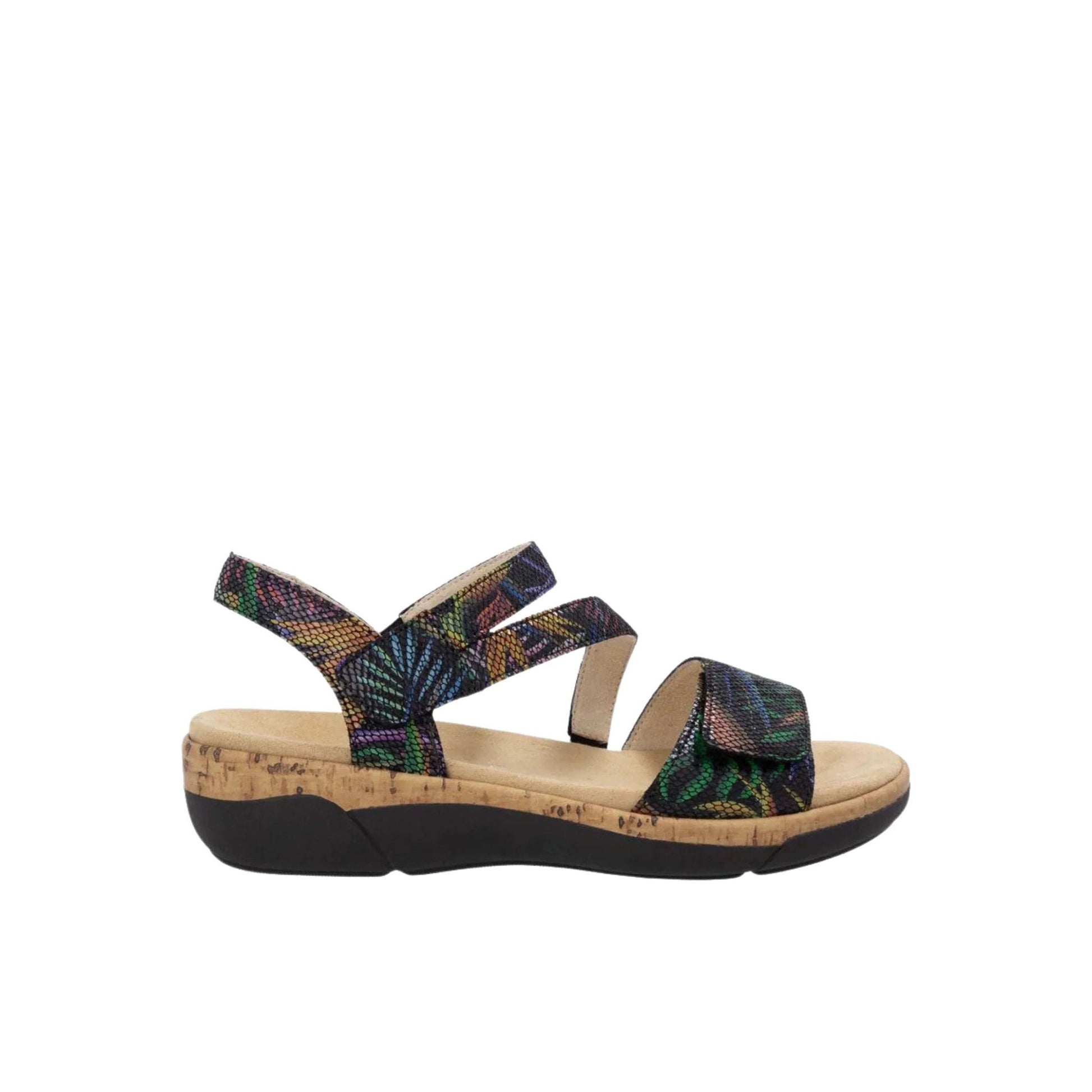 Rieker Women's Jocelyn Sandals - Schwarz Multi by Lenny's Shoe & Apparel
