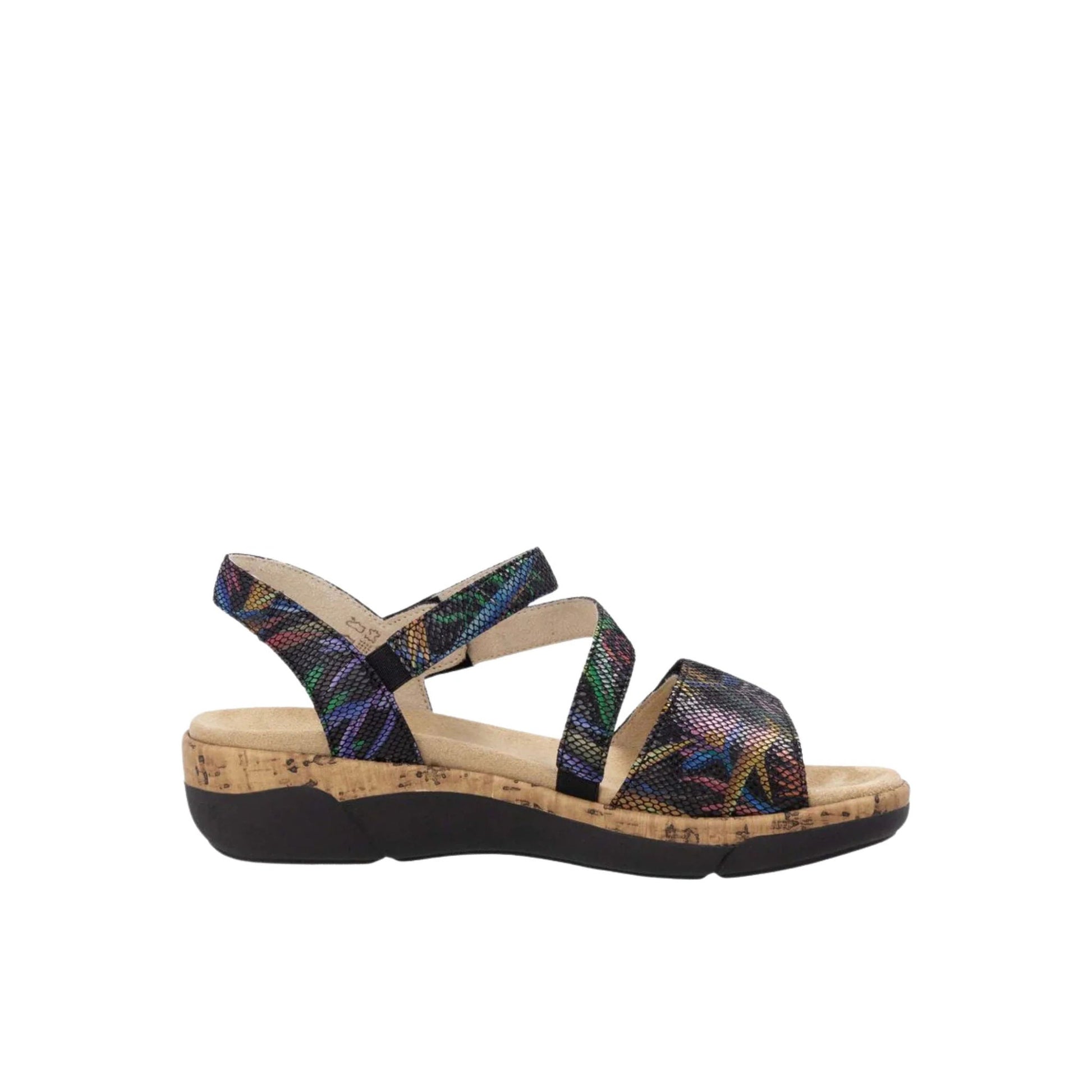 Rieker Women's Jocelyn Sandals - Schwarz Multi by Lenny's Shoe & Apparel