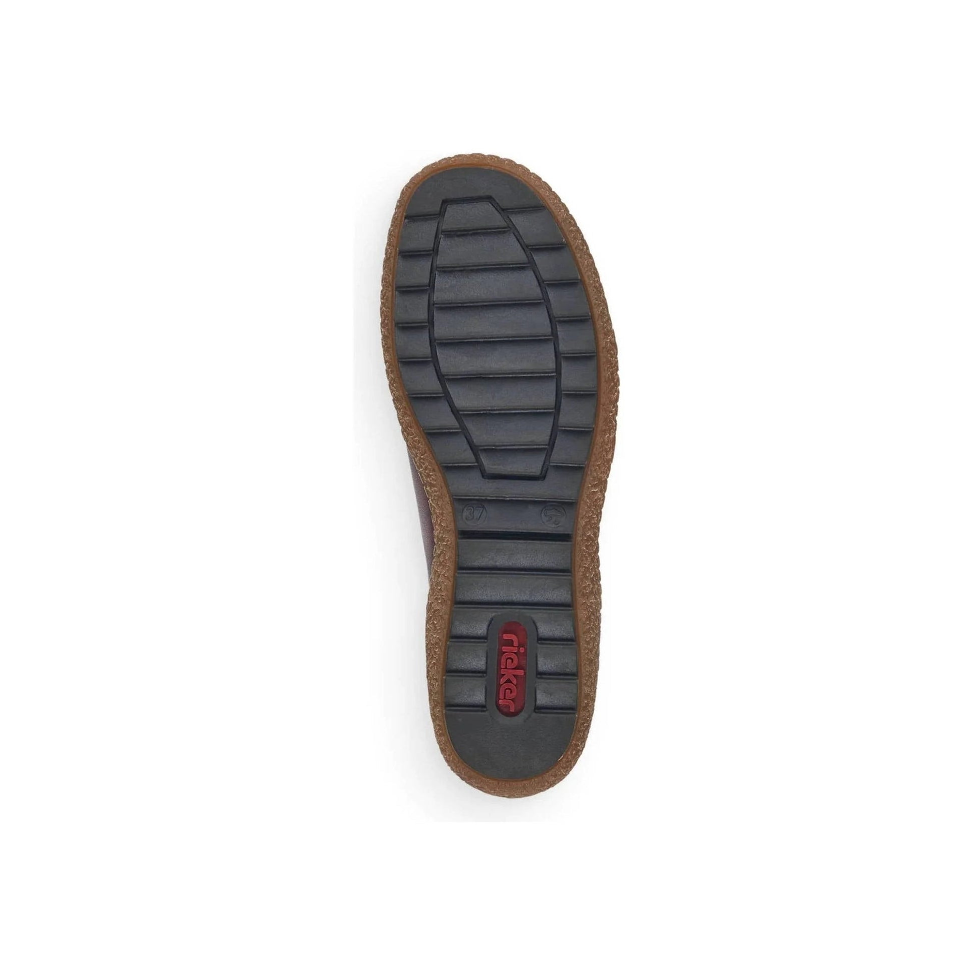 Rieker Women's Liv Slip Zip Shoes - Red by Lenny's Shoe & Apparel