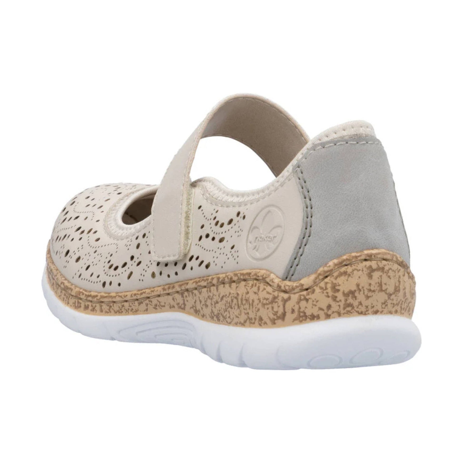 Rieker Women's Nikita 99 Shoes - Perle/Cement/Perlcreme by Lenny's Shoe & Apparel