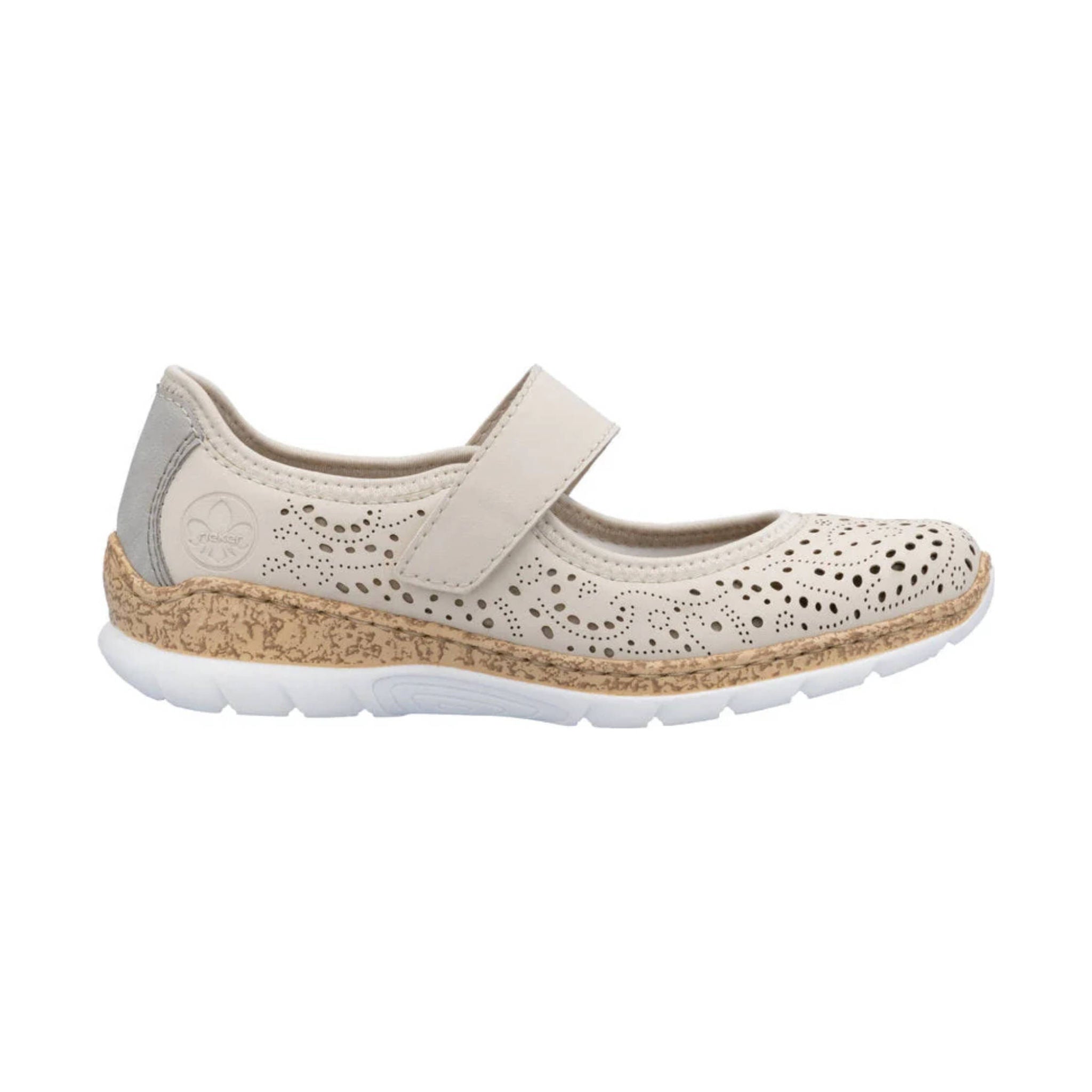 Rieker Women's Nikita 99 Shoes - Perle/Cement/Perlcreme by Lenny's Shoe & Apparel