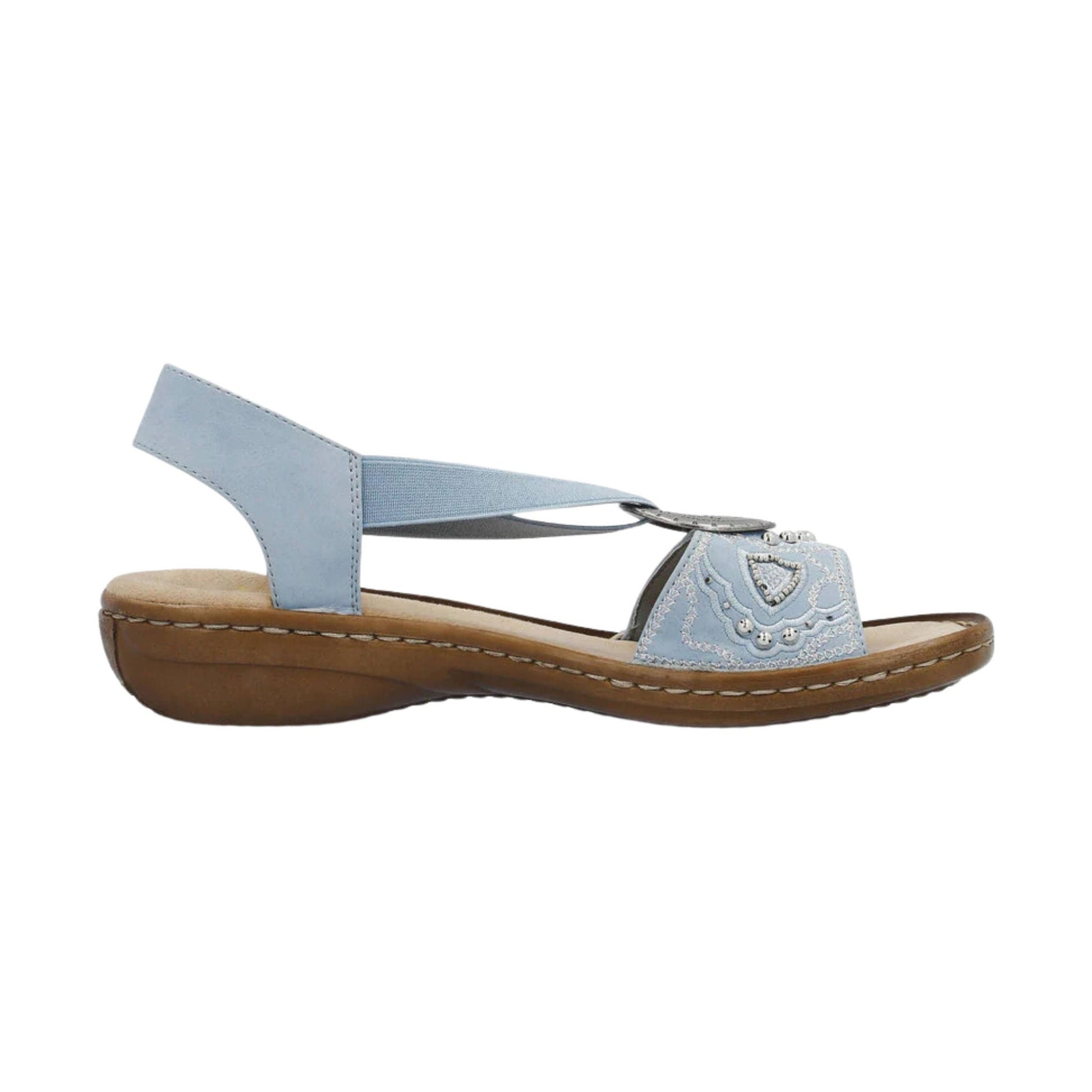 Rieker Women's Regina Sandal - Aqua by Lenny's Shoe & Apparel