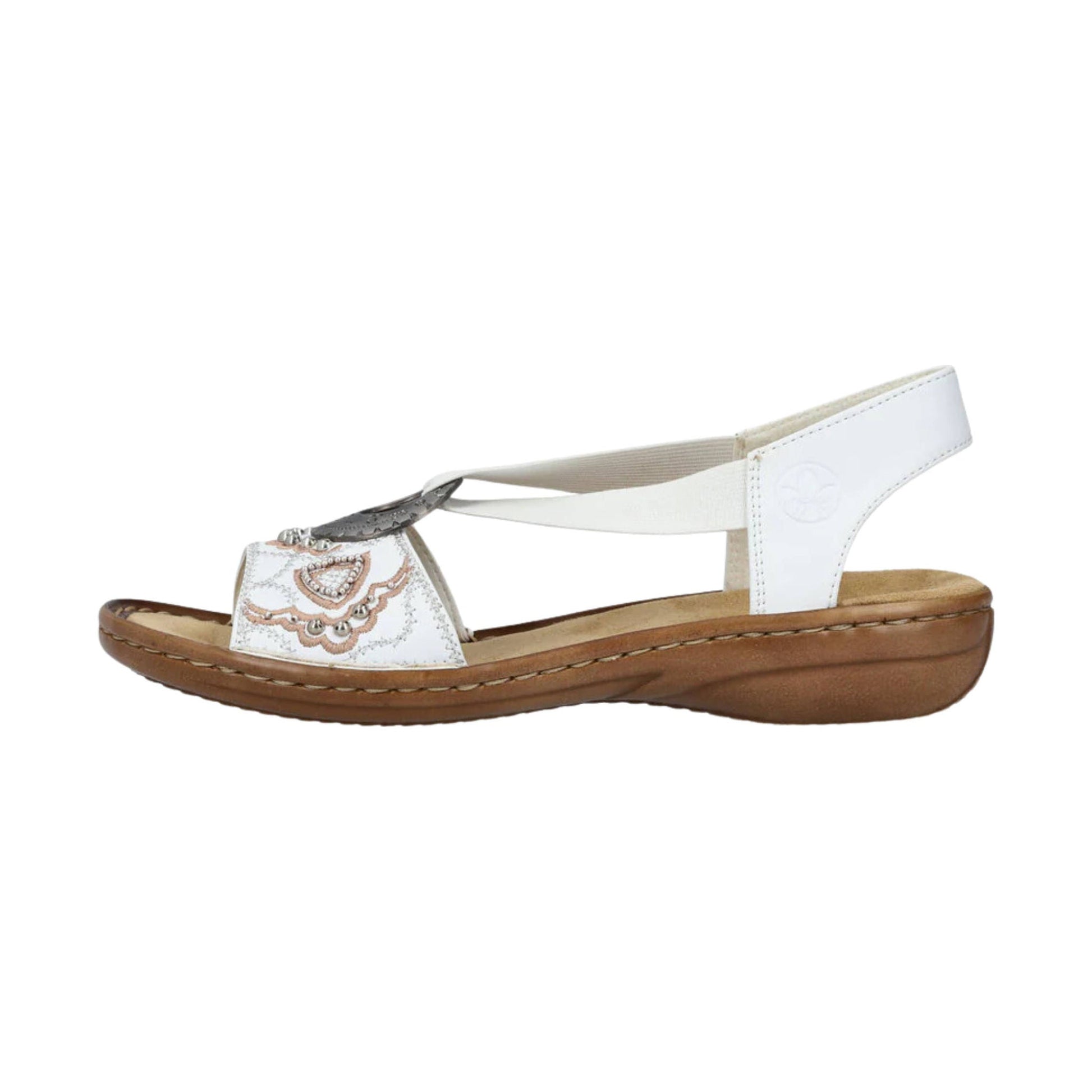 Rieker Women's Regina Sandal - White by Lenny's Shoe & Apparel