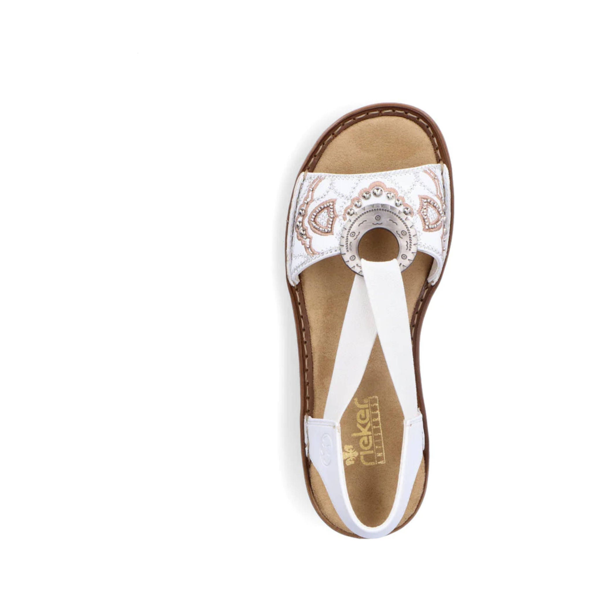 Rieker Women's Regina Sandal - White by Lenny's Shoe & Apparel