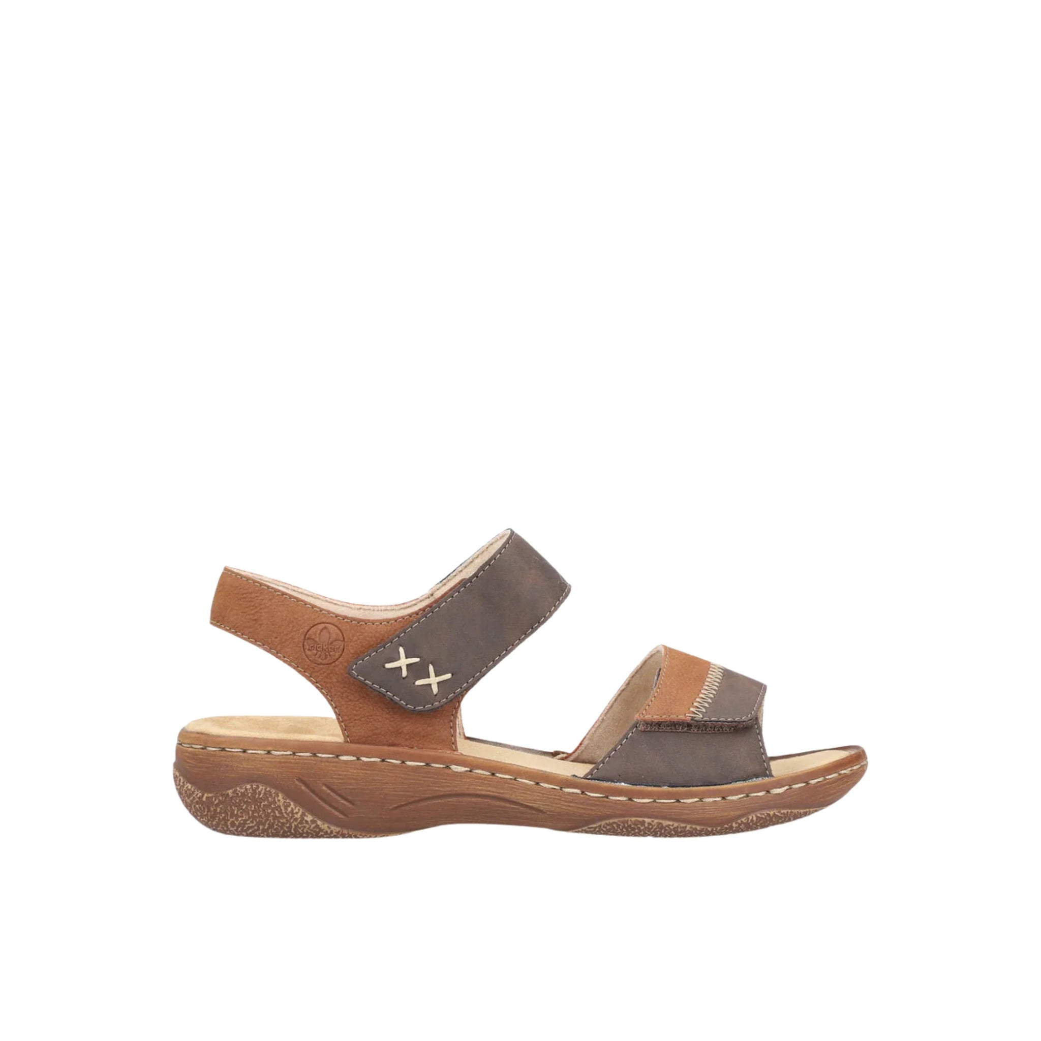 Rieker Women's Regina Sandals - Chocolate/Cognac by Lenny's Shoe & Apparel