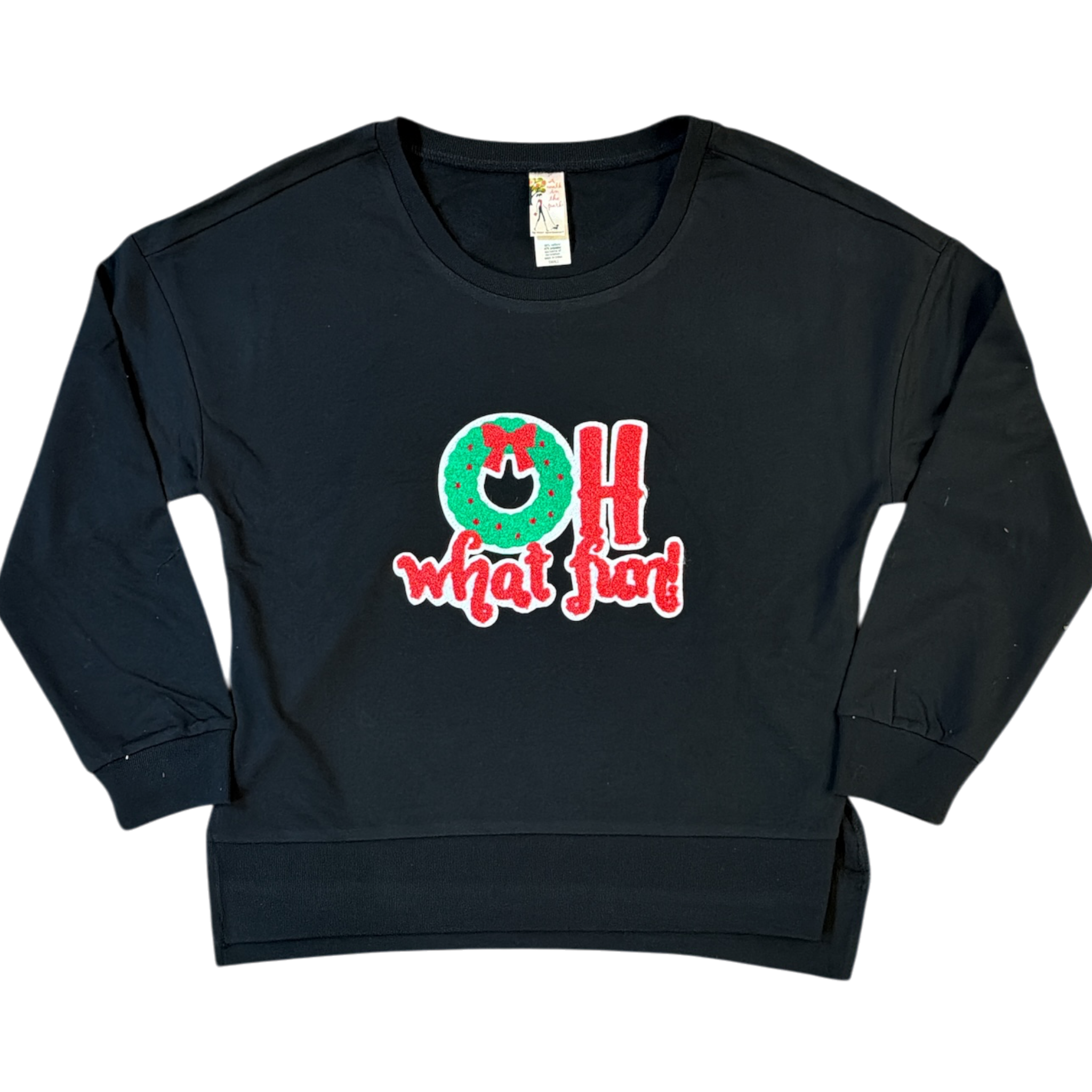 Oh What Fun Black Sweatshirt -