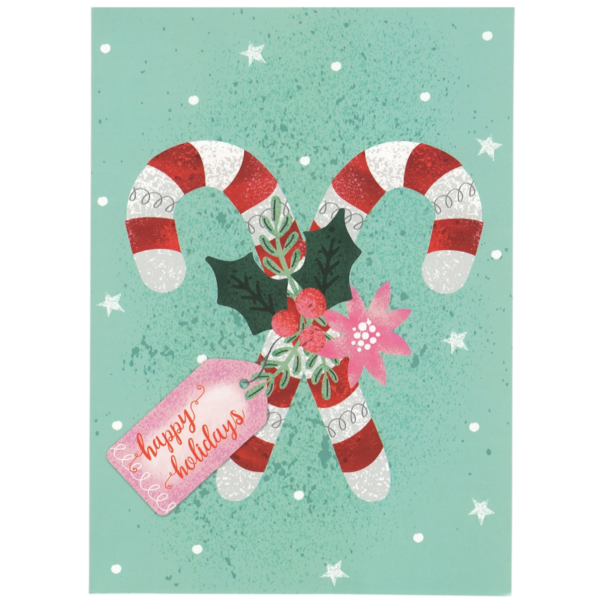 Candy Shoppe Christmas Card Set - Happy Holidays Candy Canes