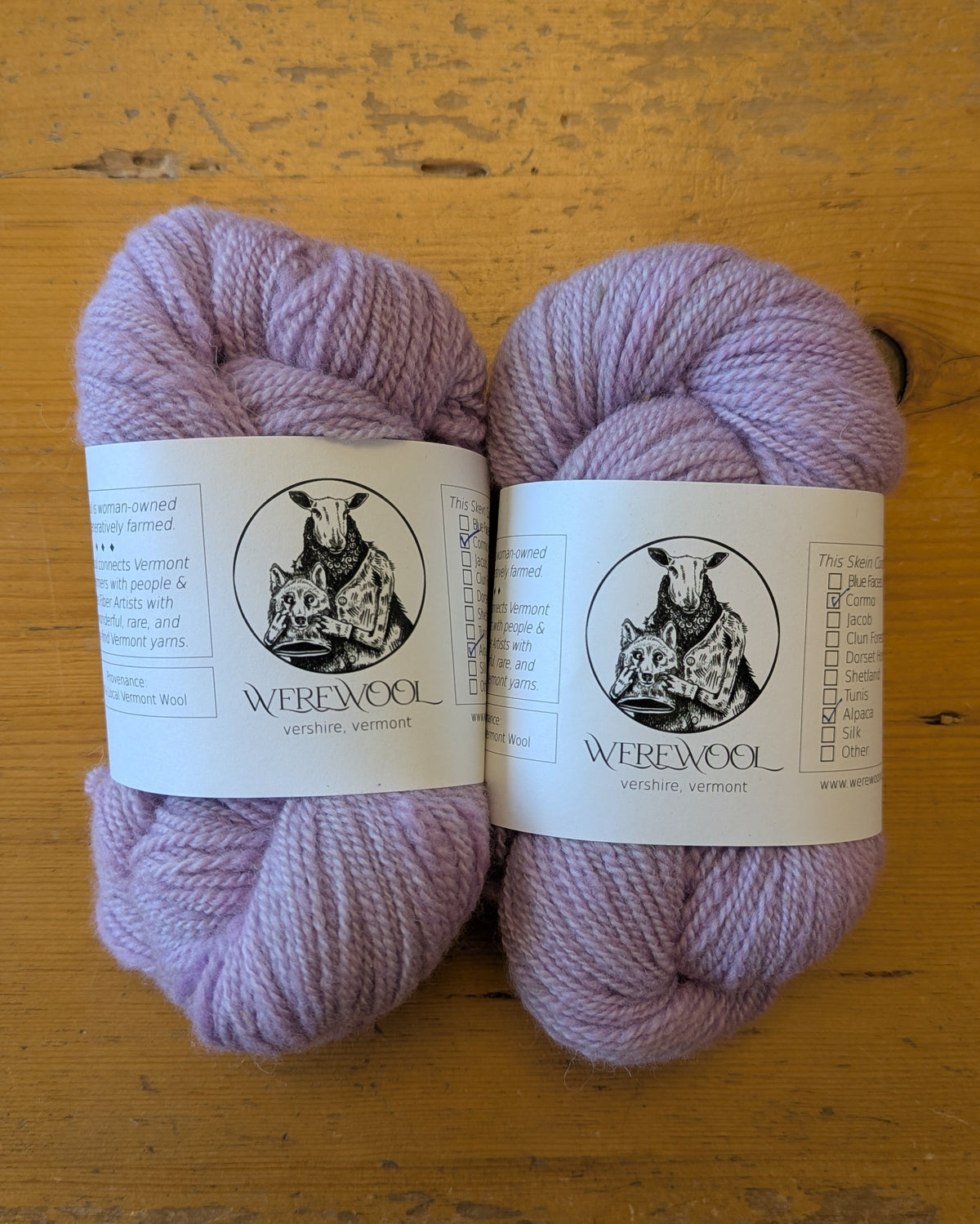 WereWool Pure Cormo & Alpaca Fingering