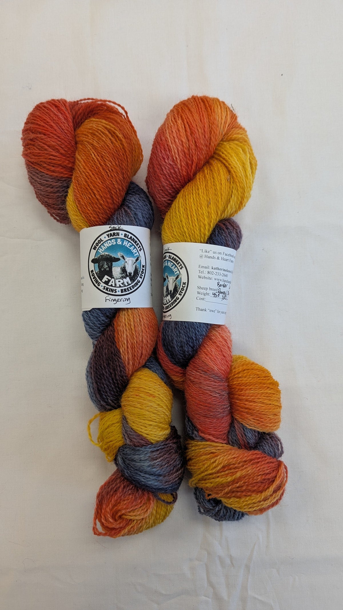 Hands & Heart Farm Fingering/Sock Variegated