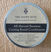Beeswax Cutting Board Conditioner - The Happy Hive