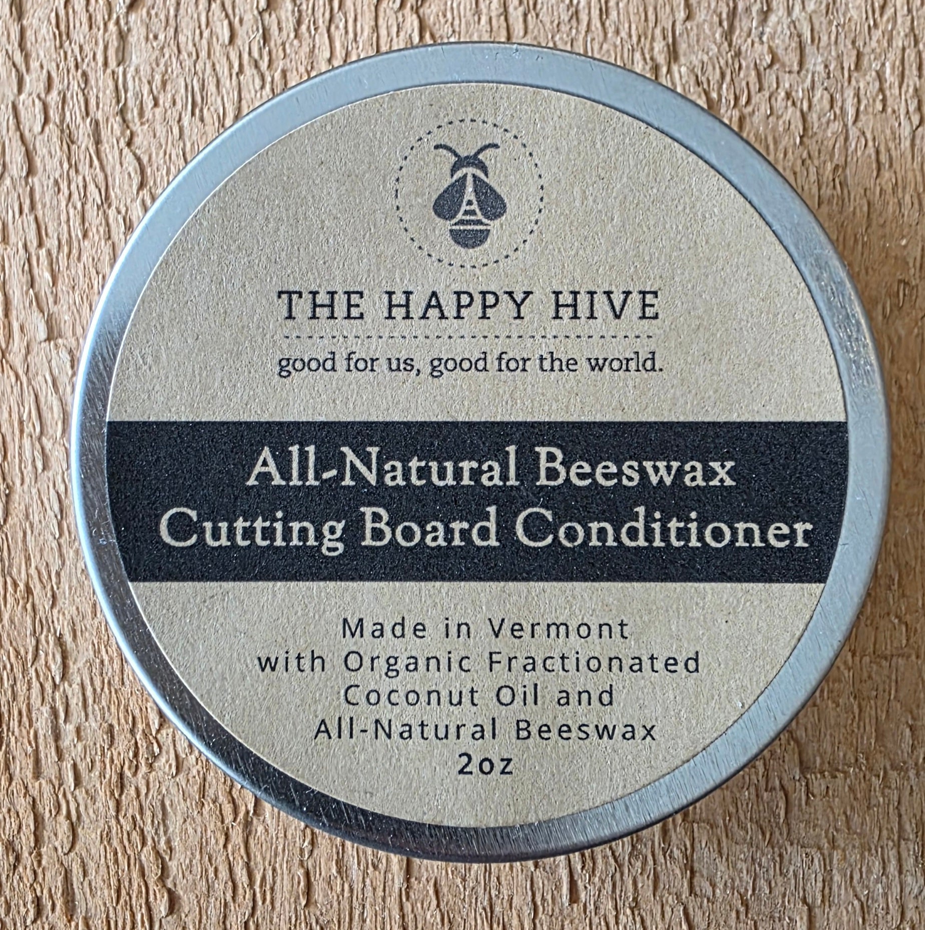 Beeswax Cutting Board Conditioner - The Happy Hive