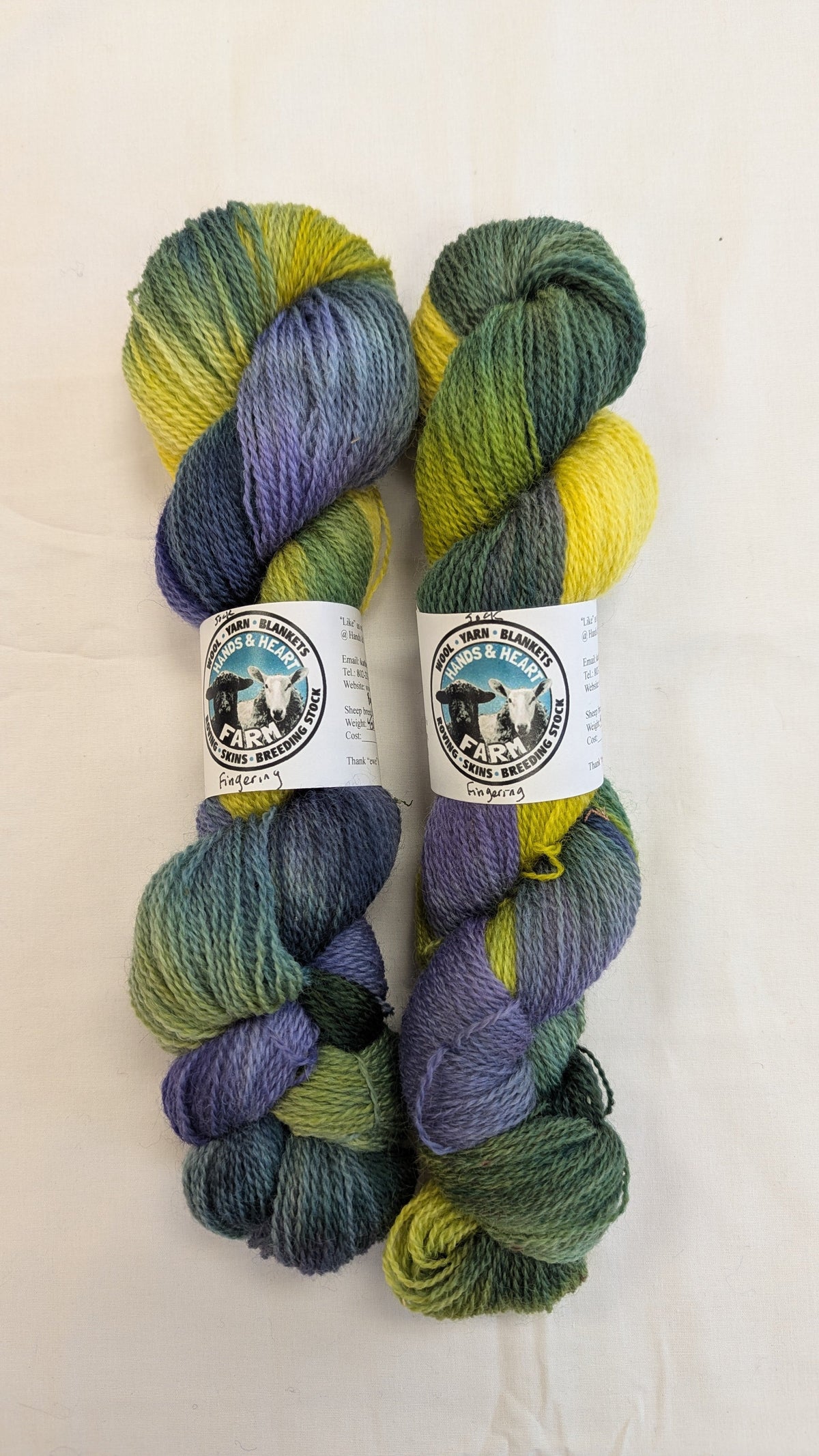 Hands & Heart Farm Fingering/Sock Variegated