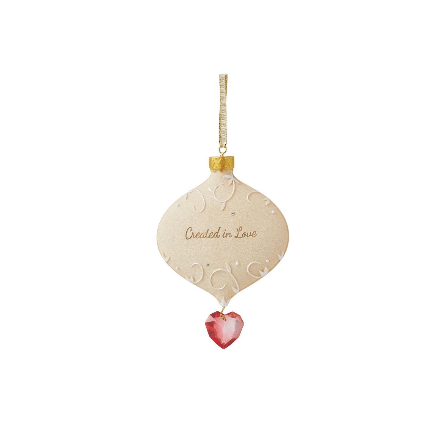 Created in Love Ornament