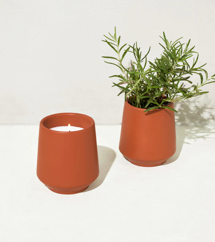 Rosemary & Cucumber Rooted Candle