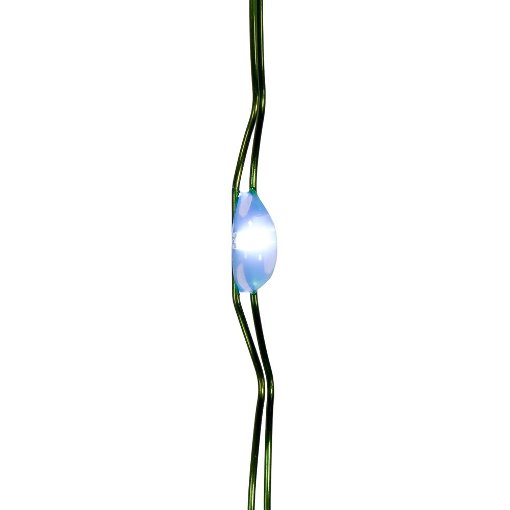 50-Light Cool White Soft Twinkle Fairy LED Green Wire Light Set
