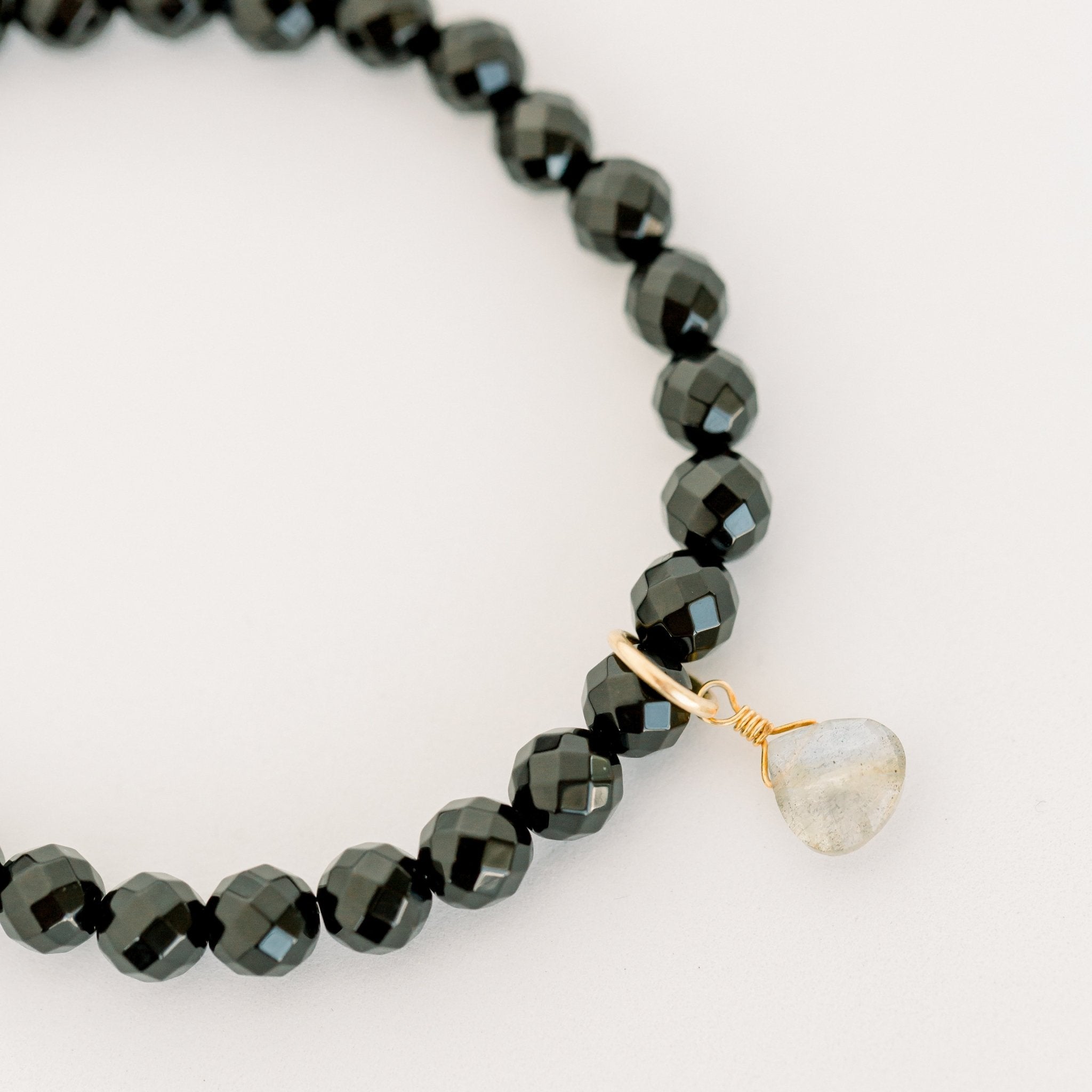 Royal Gemstone Beaded Bracelet | Black Onyx by elliparr