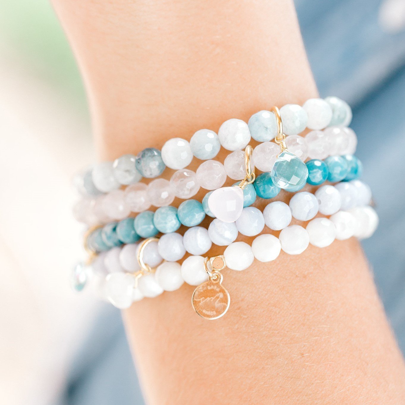 Royal Gemstone Beaded Bracelet | Black Onyx by elliparr