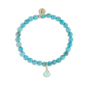 Royal Gemstone Beaded Bracelet | Green Turquoise by elliparr