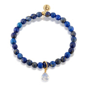 Royal Gemstone Beaded Bracelet | Lapis Lazuli by elliparr