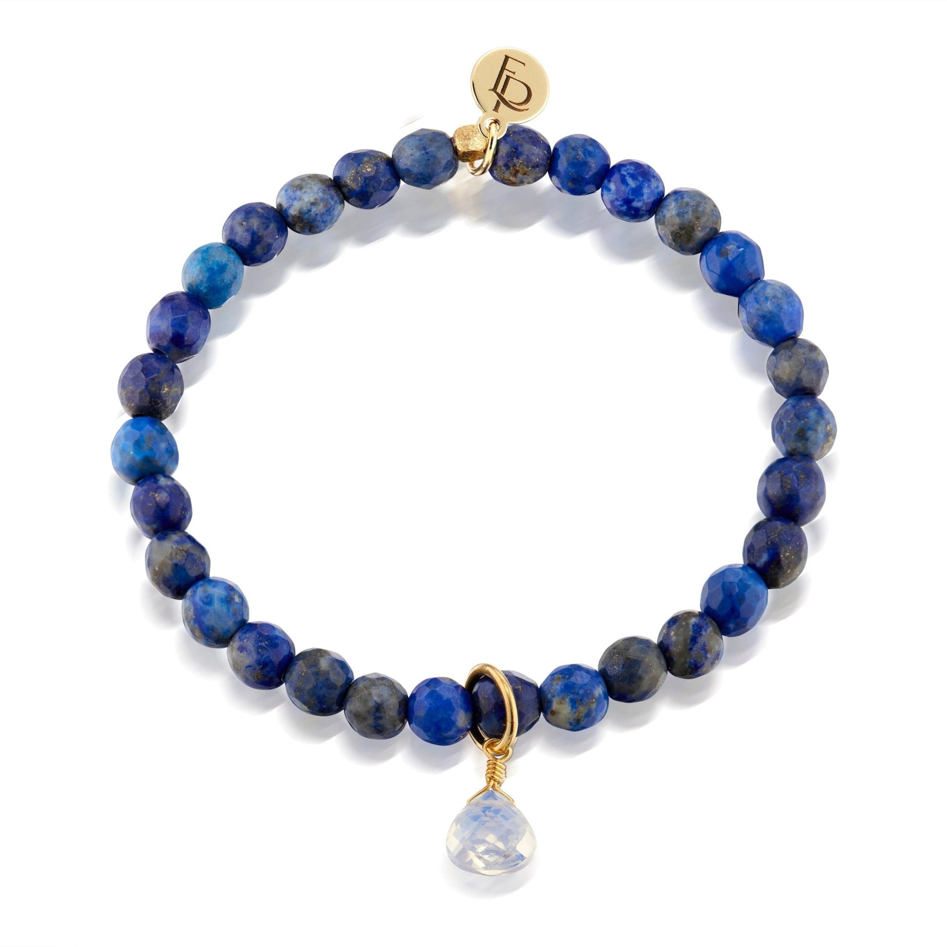 Royal Gemstone Beaded Bracelet | Lapis Lazuli by elliparr