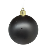 4.75" (120mm) Commercial Shatterproof Ball Ornament - Soot Black Matte