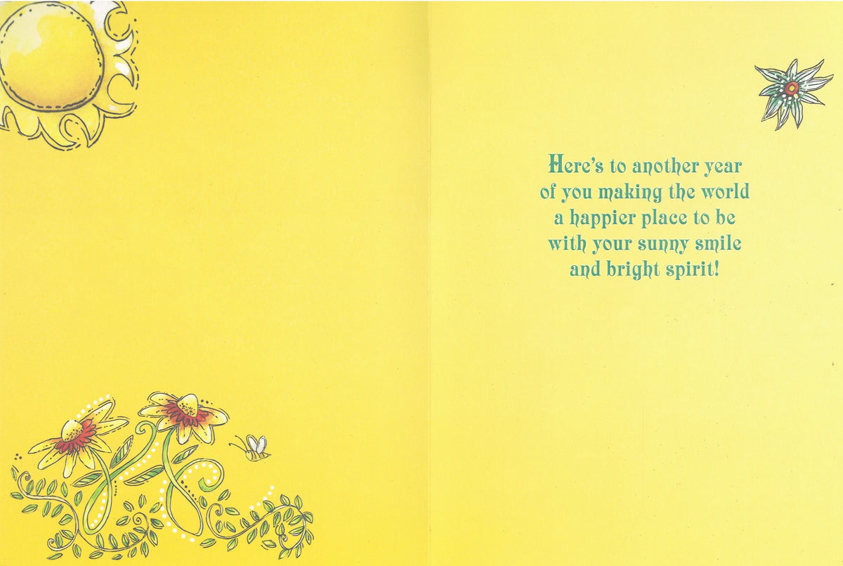 Happy Birthday Sunshine - Birthday Card