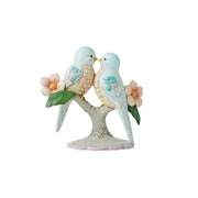 Lovebirds on Floral Branches