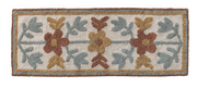 Rug Runner Cotton Tufted w/ Flowers Multi Color 2' x 5'