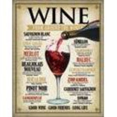 Tin Sign - Wine Around The World by Homeportonline